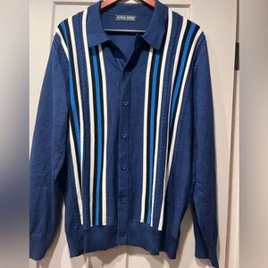 Paul Jones Men’s Retro Striped Sweater L